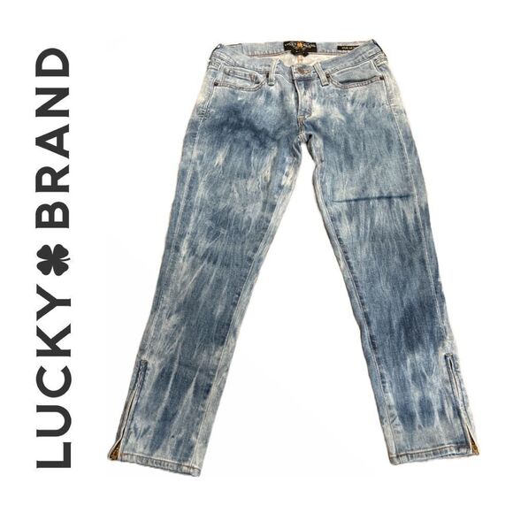 Lucky Brand Women’s‎ Tie-Dye Zipper Ankle Zoe Skinny - Size 4/27 - Picture 2 of 4